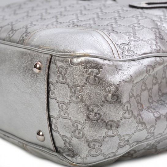 gucci princetown silver