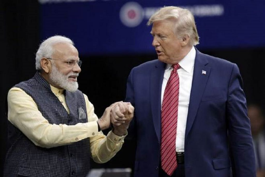 Modi with trump