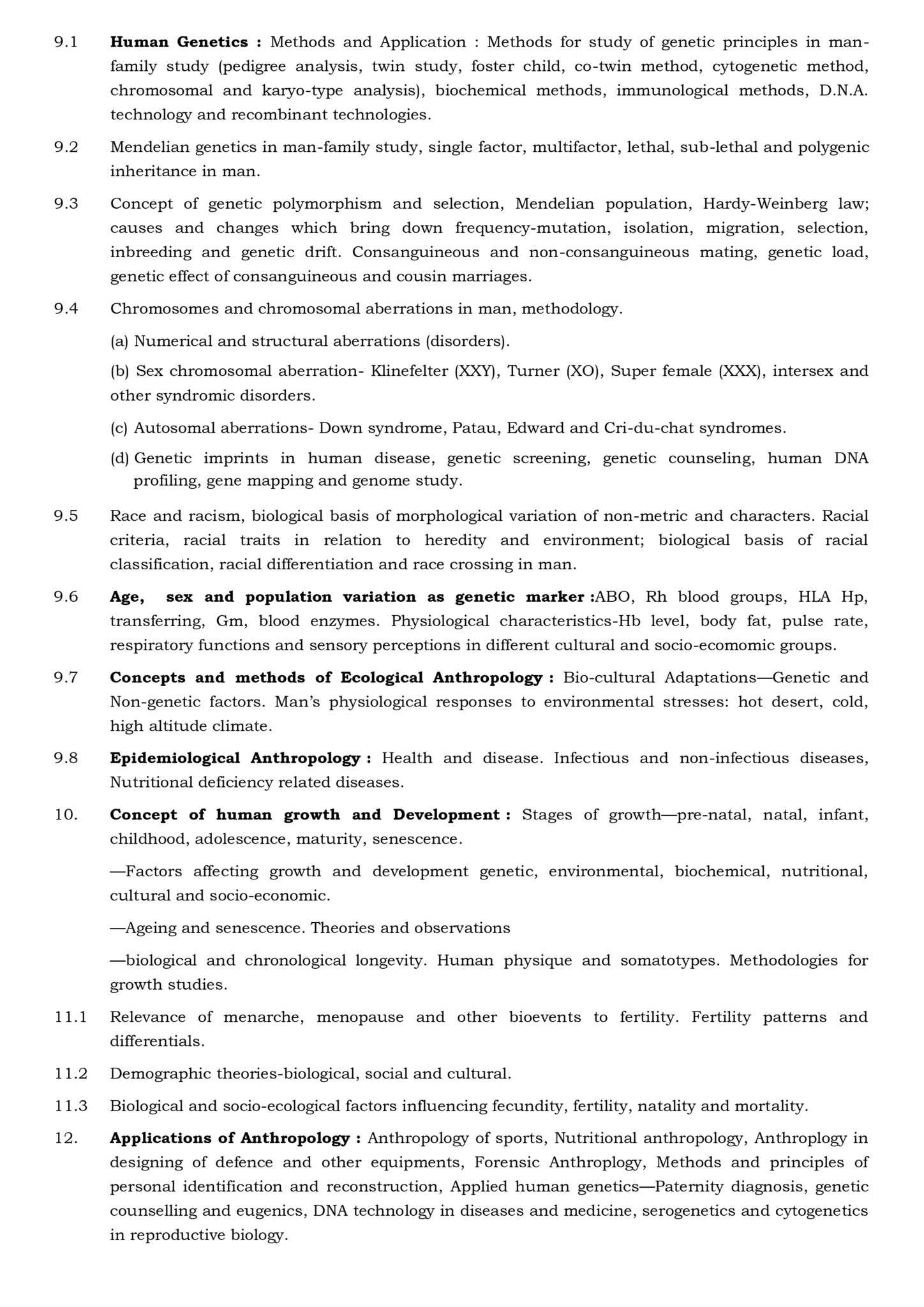 UPSC Anthropology Syllabus for Optional Paper 1 & 2, PDF, 2023