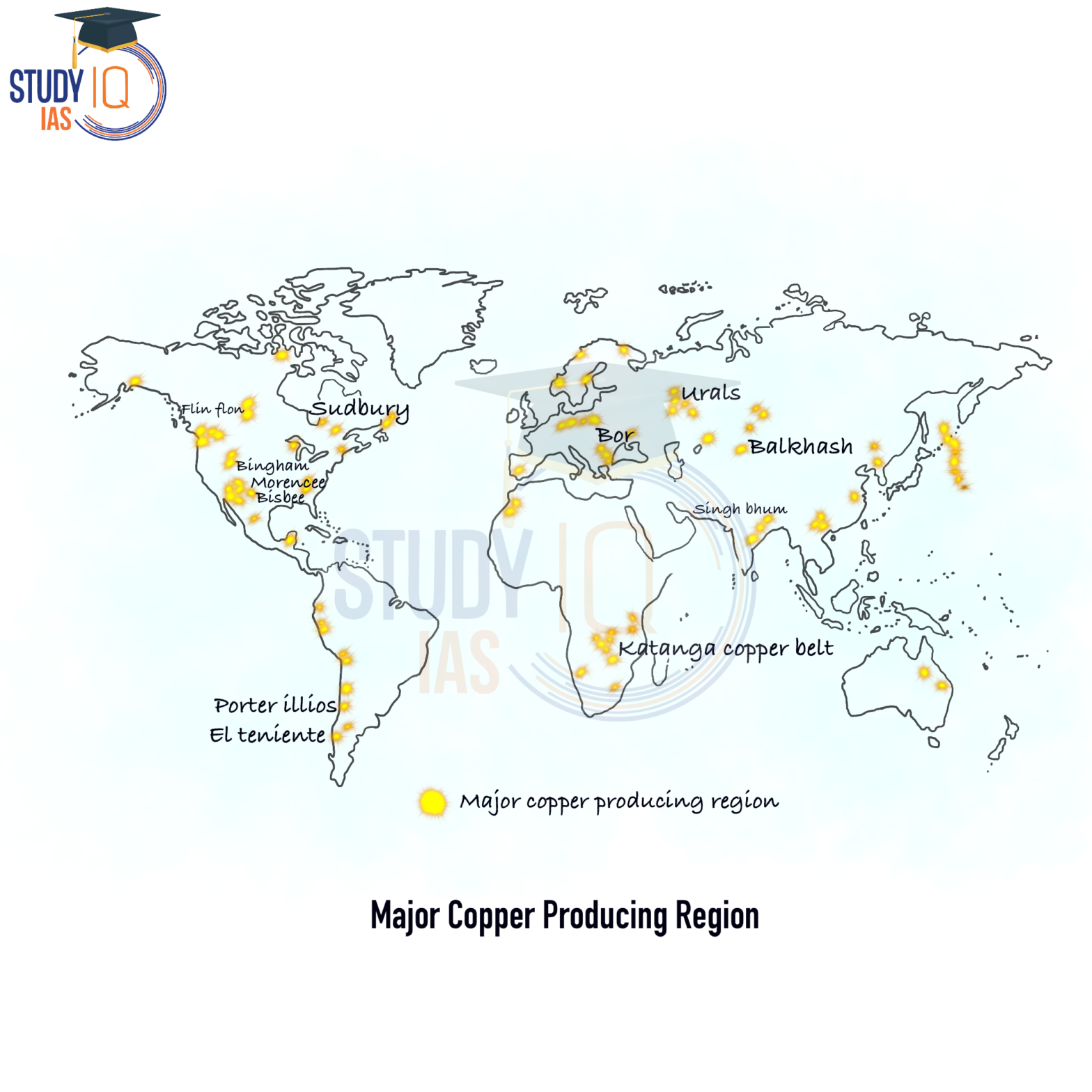 Copper Ore, Uses, Properties, Distribution Map