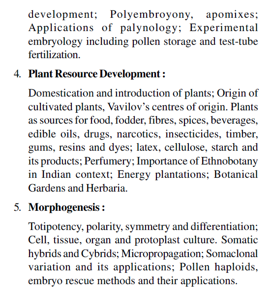UPSC Botany Syllabus For IAS Mains 2023, Download Paper 1 & 2 PDF