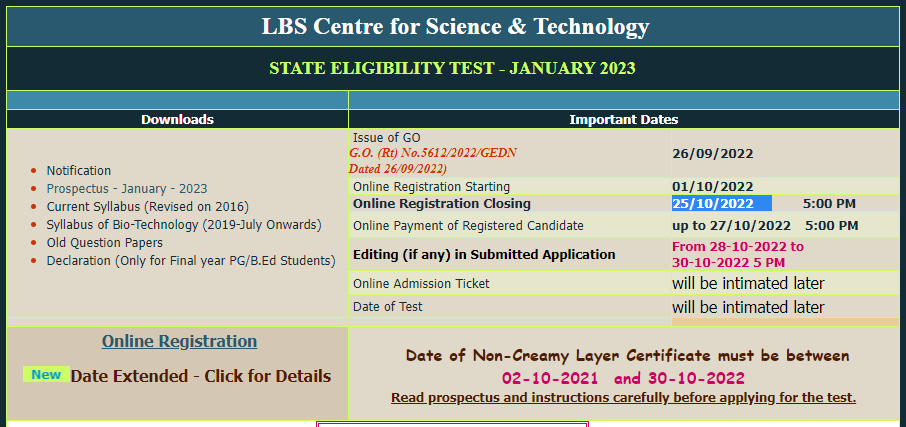 Kerala SET Notification 2022-23 Out, Eligibility Criteria_50.1