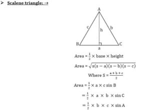 Mensuration Formula For 2D And 3D Shapes_100.1