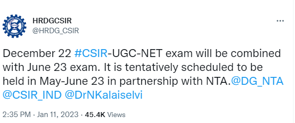 CSIR NET Exam Date 2023 Out, CSIR NET Exam Calendar_40.1