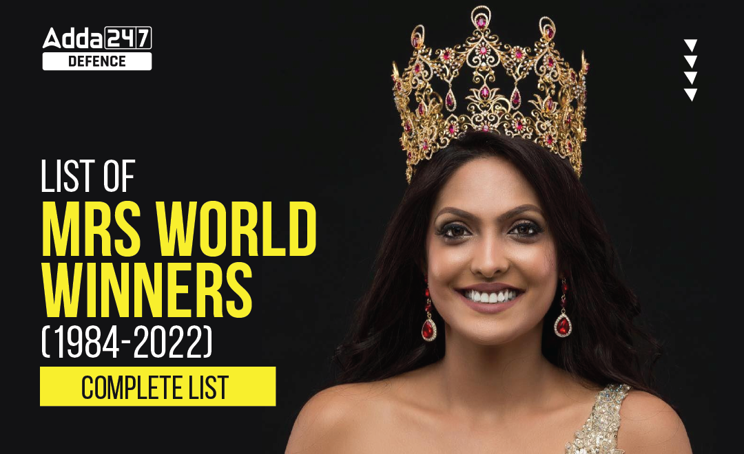 List of Mrs World Winners (1984-2022), Complete List
