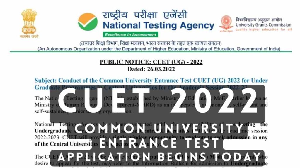 CUET 2022- Live Updates, All You Want to Know_30.1