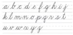 Cursive Writing A to Z, Alphabet, Capital and Small Letters
