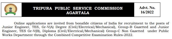 TPSC JE Recruitment 2022 Notification Out, Apply Online_40.1