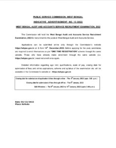 WBPSC Audit and Accounts Service Recruitment 2022, Apply Now_40.1