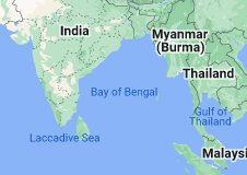 Where is the Bay of Bengal? A) The Northeastern Indian Ocean, B) The South Indian Ocean, C)The Arabian Sea, B) The Indian Ocean_40.1