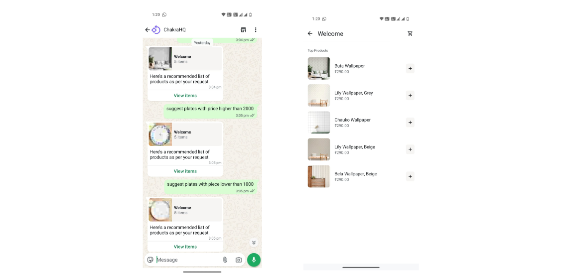 Multi product message (MPM) in WhatsApp Business Cloud API