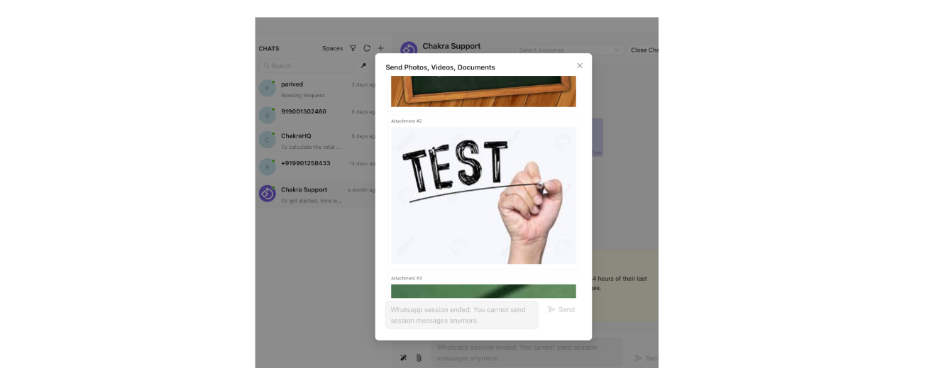 Multiple documents added in a queue in Chakra uploaded [Chakra Chat]