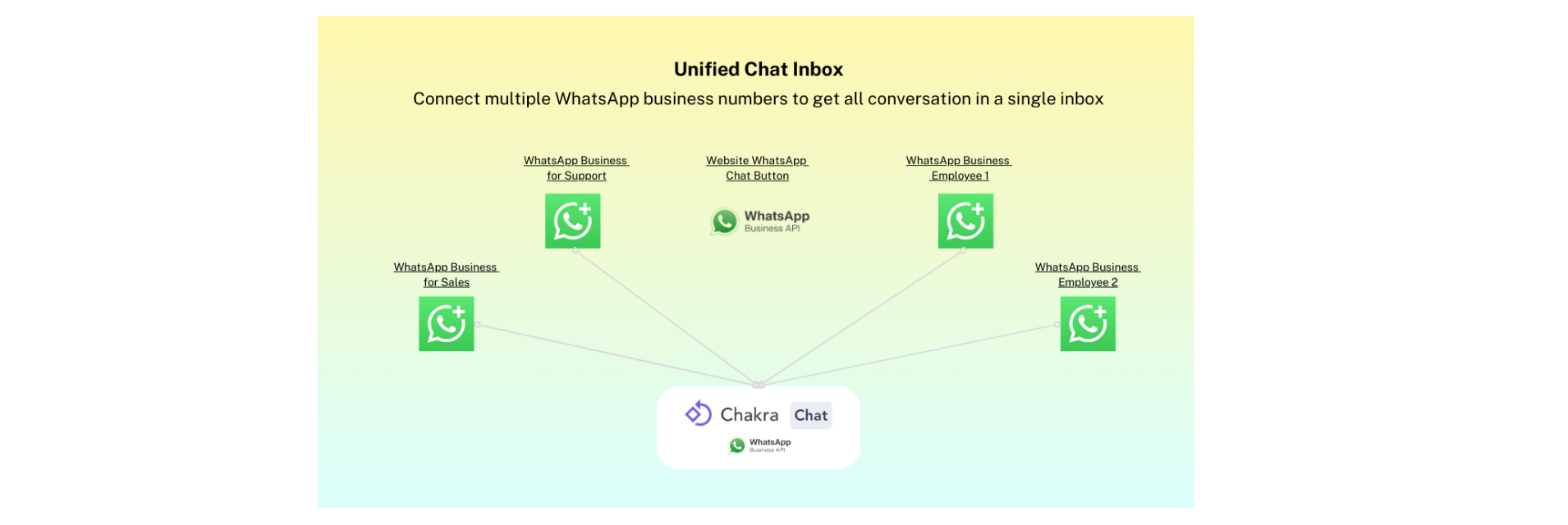 connect multiple WhatsApp business numbers with Chakra Chat WhatsApp Business API