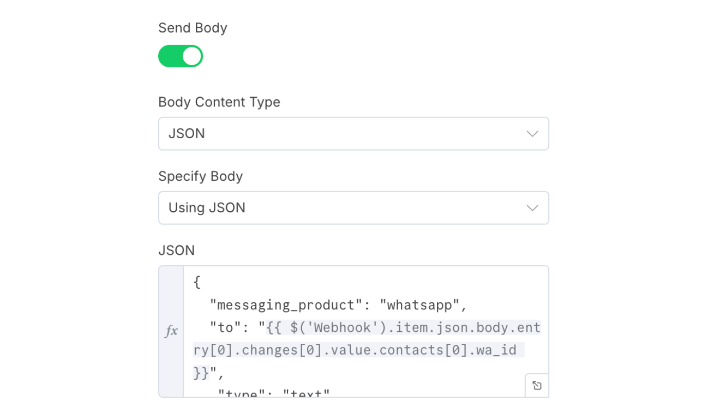 JSON body