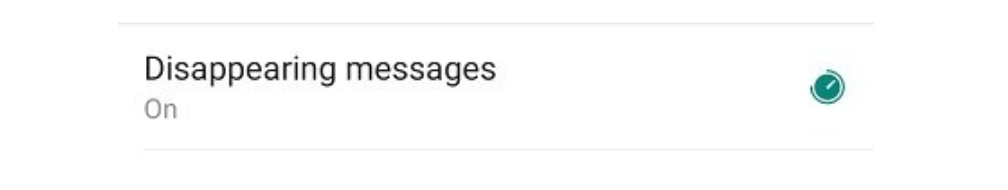 Disappearing Message WhatsApp Personal