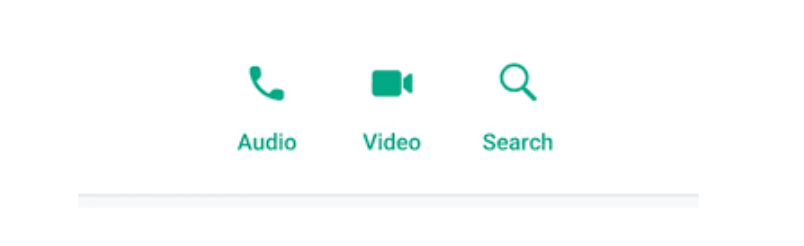 Search in WhatsApp Personal Profile Page