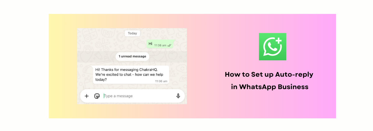 how to set up auto reply in WhatsApp Business