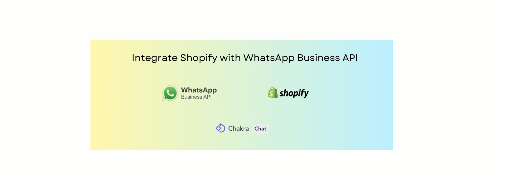 Integration of Shopify with WhatsApp Business API to drive order notifications & automate support