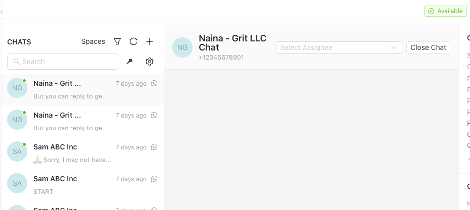 Shared Chat Inbox to sync all chats from multiple business numbers unified in a single dashboard in Charka Chat WhatsApp API /Coexistence