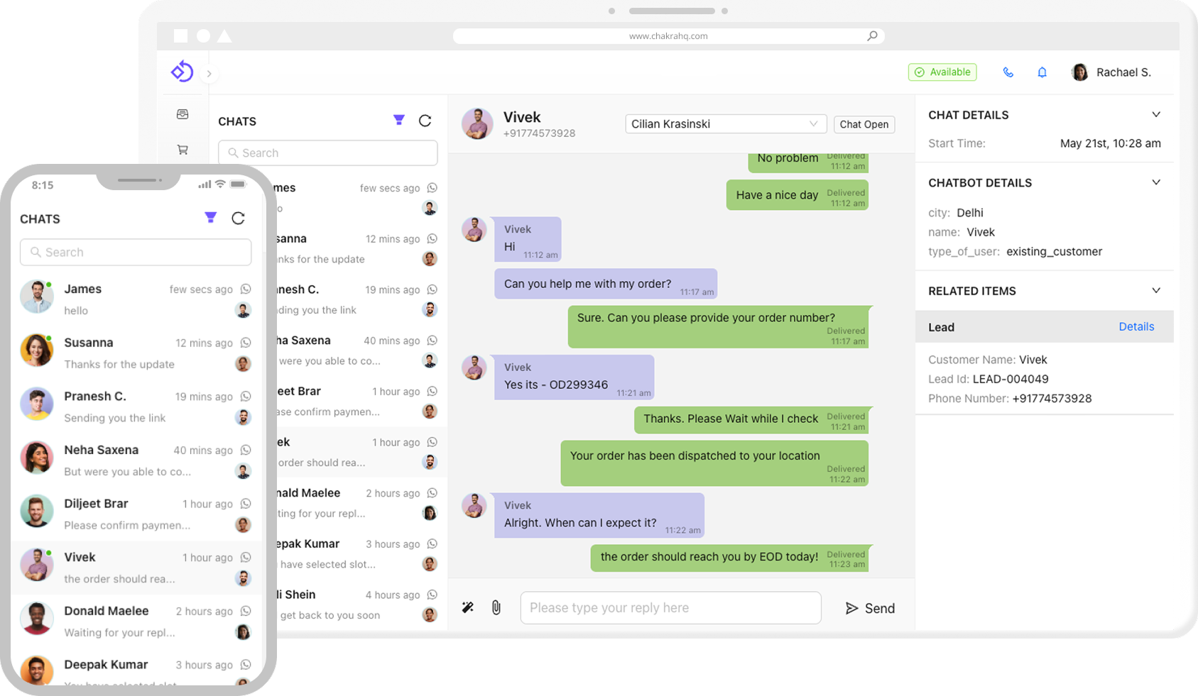 Chakra Chat Official WhatsApp API Solution