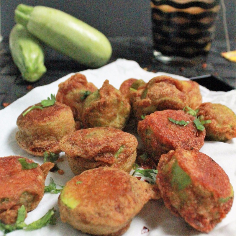 Batter Fried Stuffed Baby Marrow recipe by Bethica Das at BetterButter
