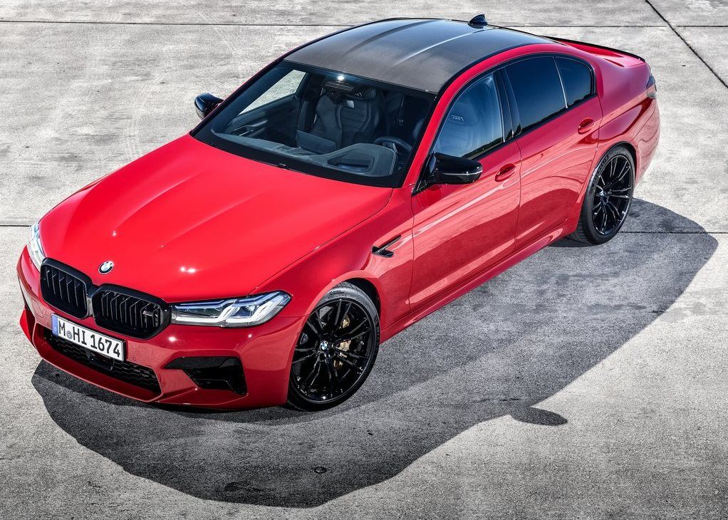 BMW M5 Competition top-down front
