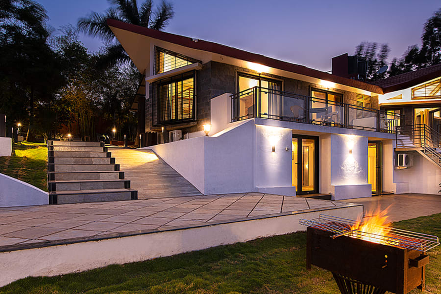 Two storey villa near Mumbai with barbecue