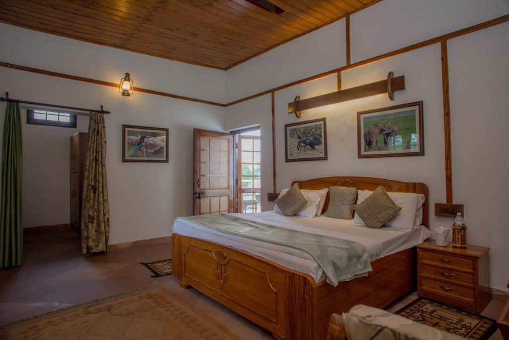 Spacious bedroom with balcony