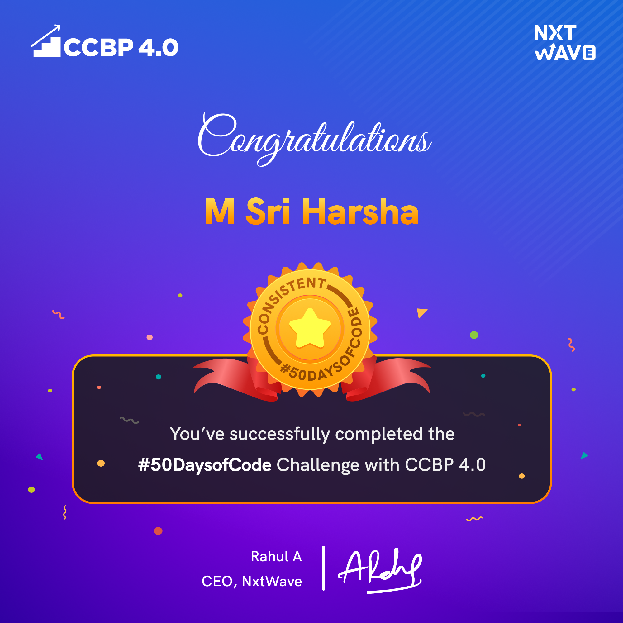 Sri Harsha Mandadi - Aspiring MERN Stack Developer | CCBPian at NXT ...