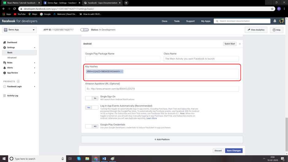 React Native Social Login Facebook Codeplateau Technology Solutions