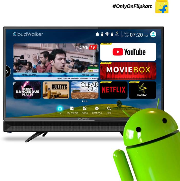 CloudWalker TV32SH (32 Inches) HD Ready LED Smart TV Cloud TV