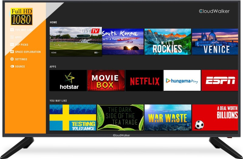 CloudWalker 43SF04X TV 109cm (43 inch) Full HD LED Smart TV