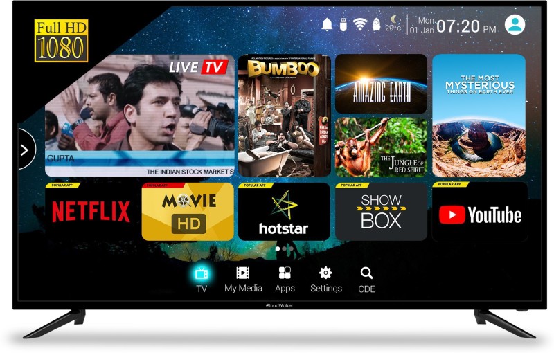 CloudWalker Cloud TV 50SF TV 127cm (50 inch) Full HD LED Smart TV