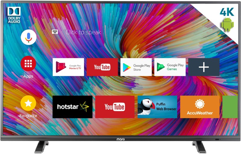 MarQ 65SAUHD Flipkart Dolby Certified Android 65 inch(165 cm) Ultra HD (4K) Smart LED TV