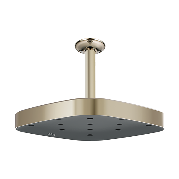The ISH1501-H2OCZ showerhead from Delta sculpts water into a unique wave pattern that delivers more warmth, intensity, and coverage—while using less water than a standard shower.  These rain shower heads provide unique and pure water experiences - no lights, sound, air mixing or any other gimmick