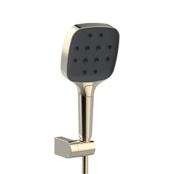 Experience a better shower with the control and flexibility of a Delta hand shower - 55799-BL. Delta H₂Okinetic handshowers with Power Drench Spray look different because they are different. This H₂Okinetic hand shower for your bath has a robust design with no moving parts thus ensuring better reliability even in tough water conditions.