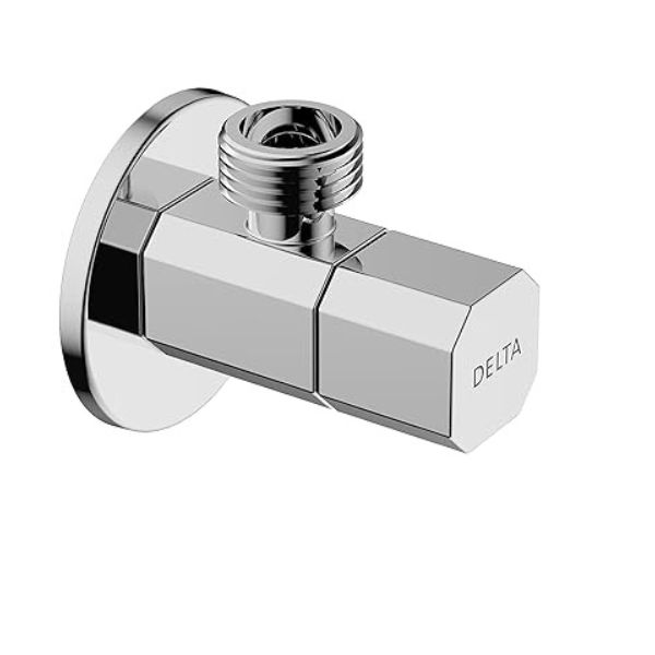 Rectangular Quarter-Turn Angle Valve with Flange - Chrome - IAO36005