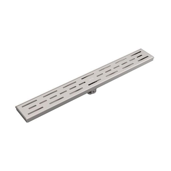 24' inch Linear Floor Drain for Bathroom - Chrome - FD001-SS