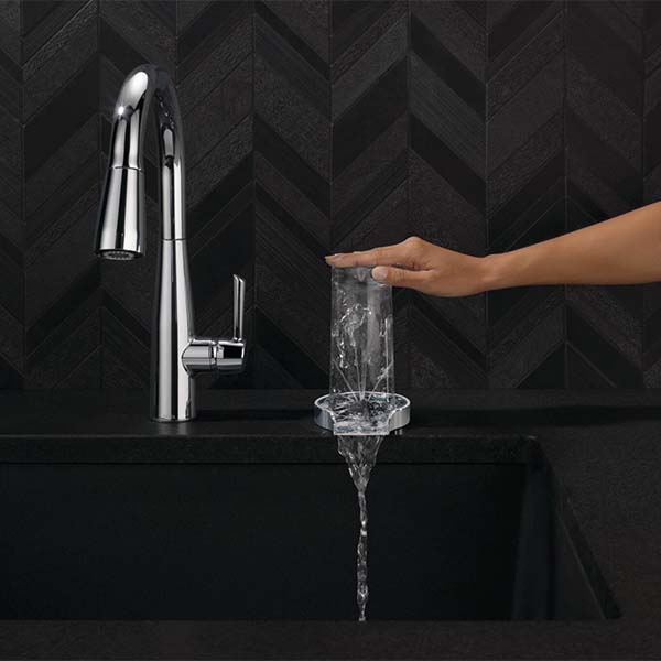 Glass Rinser for Kitchen Sinks - Chrome - GR150