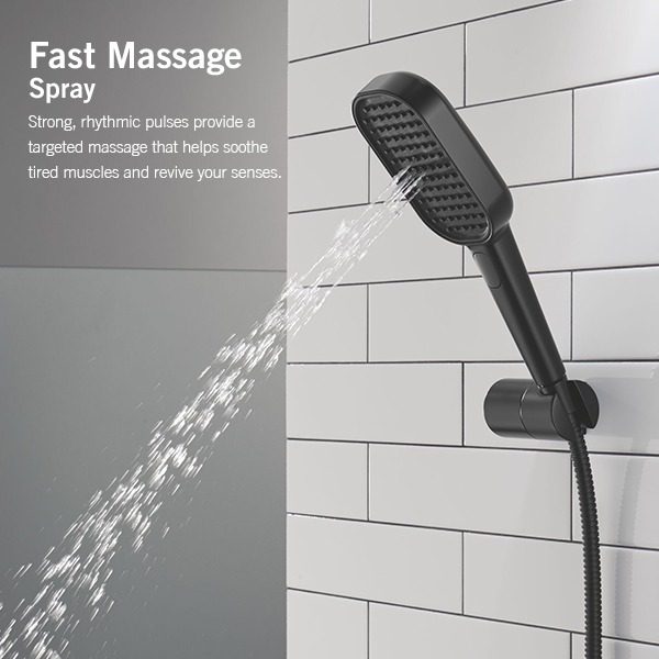 150mm x 89mm Multi-Function (4-Setting) Handshower with FeatherRain Spray