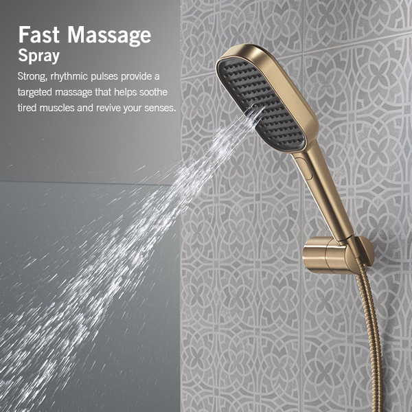 150mm x 89mm Multi-Function (4-Setting) Handshower with FeatherRain Spray