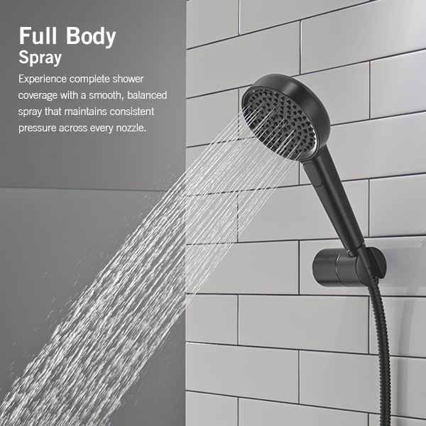 114mm Multi-Function (4-Setting) Handshower with FeatherRain Spray