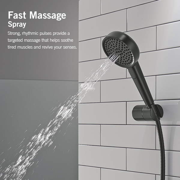 114mm Multi-Function (4-Setting) Handshower with FeatherRain Spray
