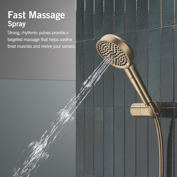 114mm Multi-Function (4-Setting) Handshower with FeatherRain Spray