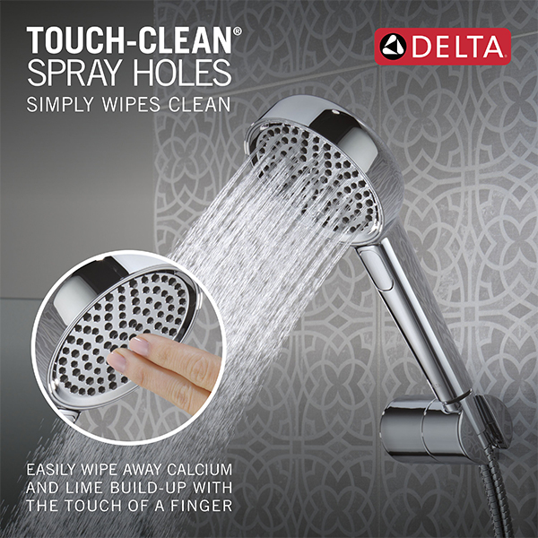114mm Multi-Function (4-Setting) Handshower with FeatherRain Spray