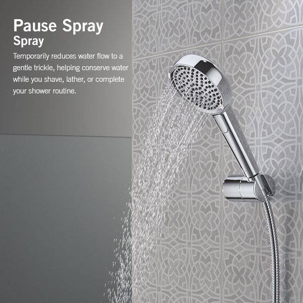 114mm Multi-Function (4-Setting) Handshower with FeatherRain Spray