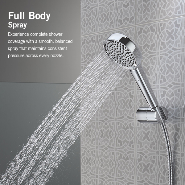 114mm Multi-Function (4-Setting) Handshower with FeatherRain Spray