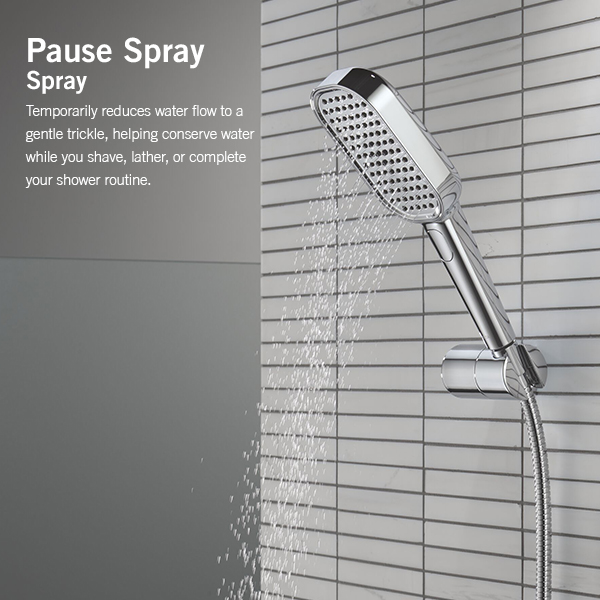 150mm x 89mm Multi-Function (4-Setting) Handshower with FeatherRain Spray