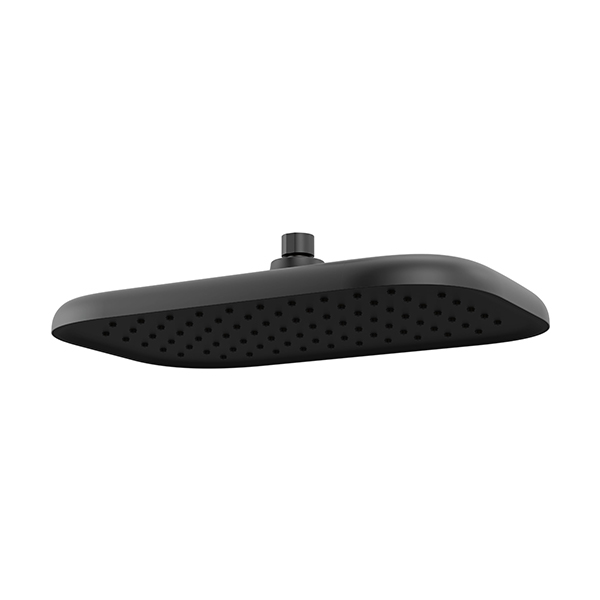 356 x 229 mm Single Function Shower Head with Grey Spray Face