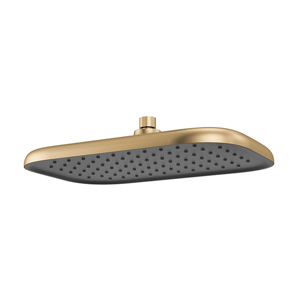 356 x 229 mm Single Function Shower Head with Grey Spray Face